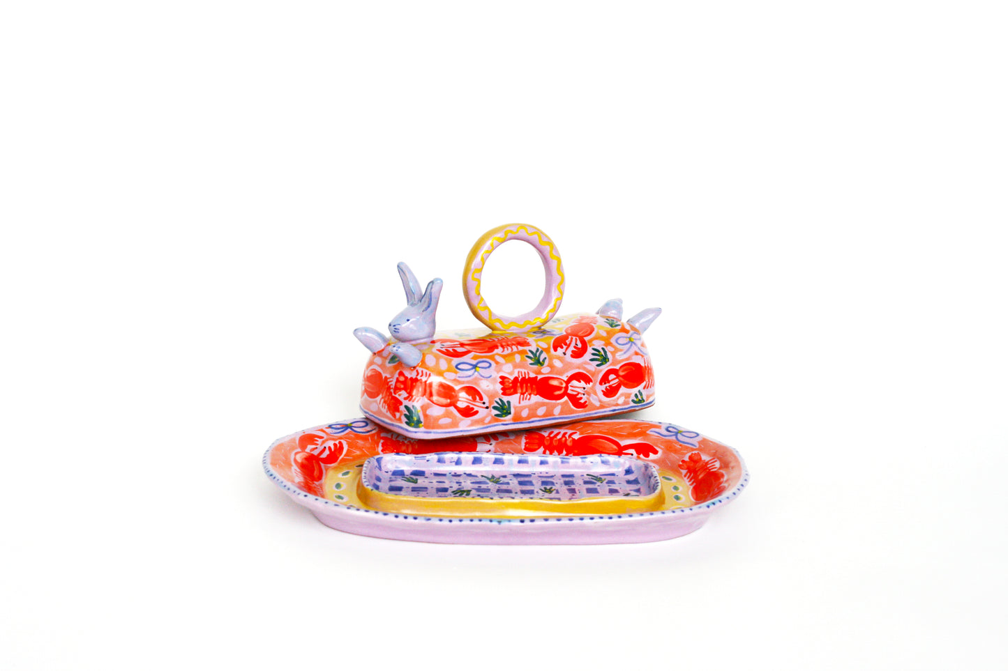 Rabbits but Mainely About Butter- Butter Dish