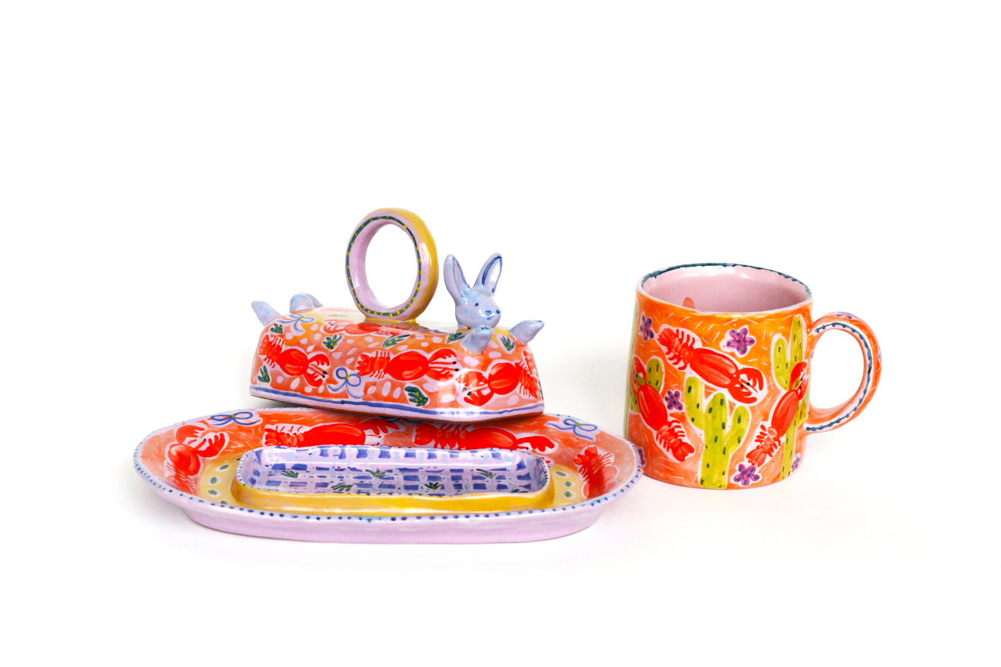 Rabbits but Mainely About Butter- Butter Dish