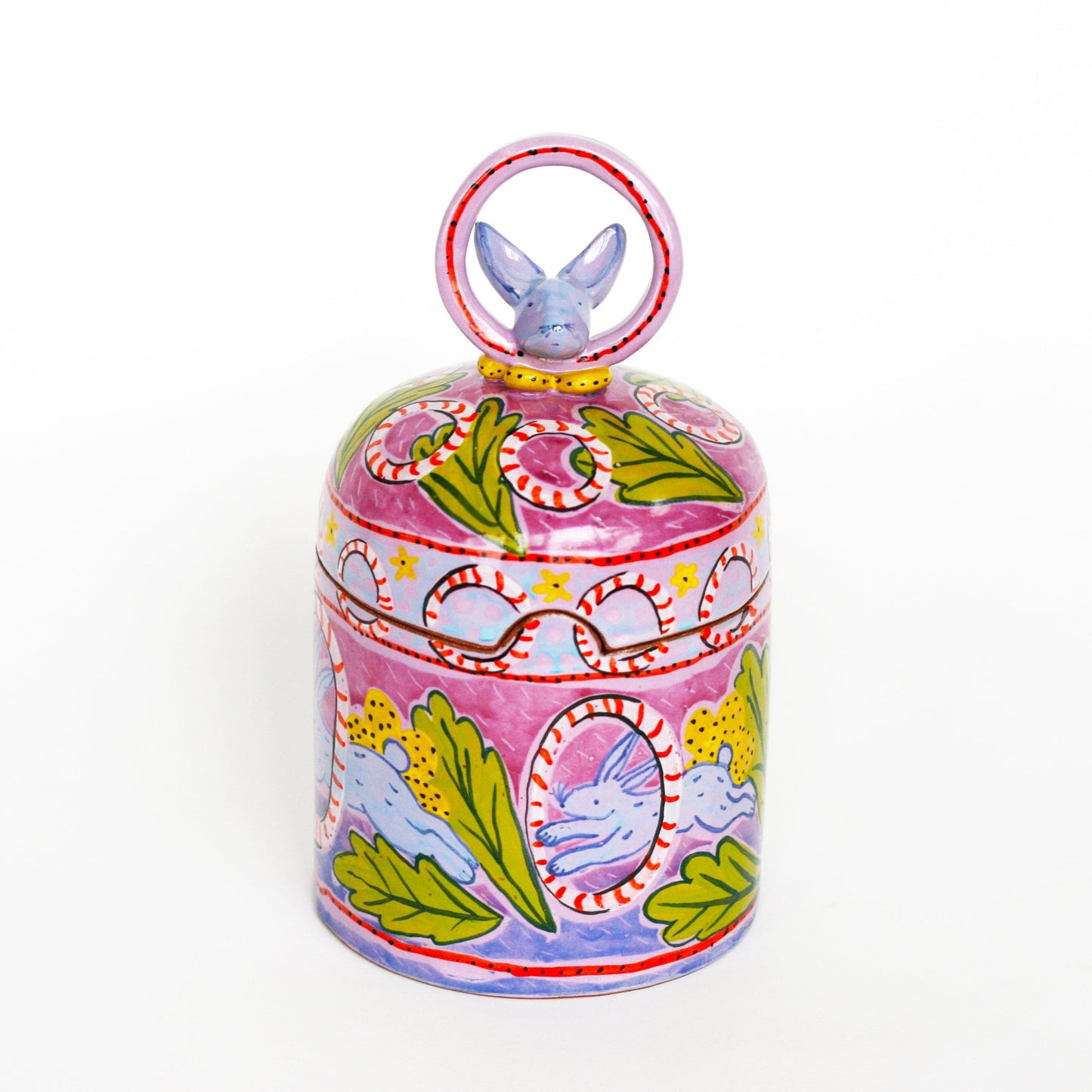 Rabbits Jump Through Hoops- Cookie Jar