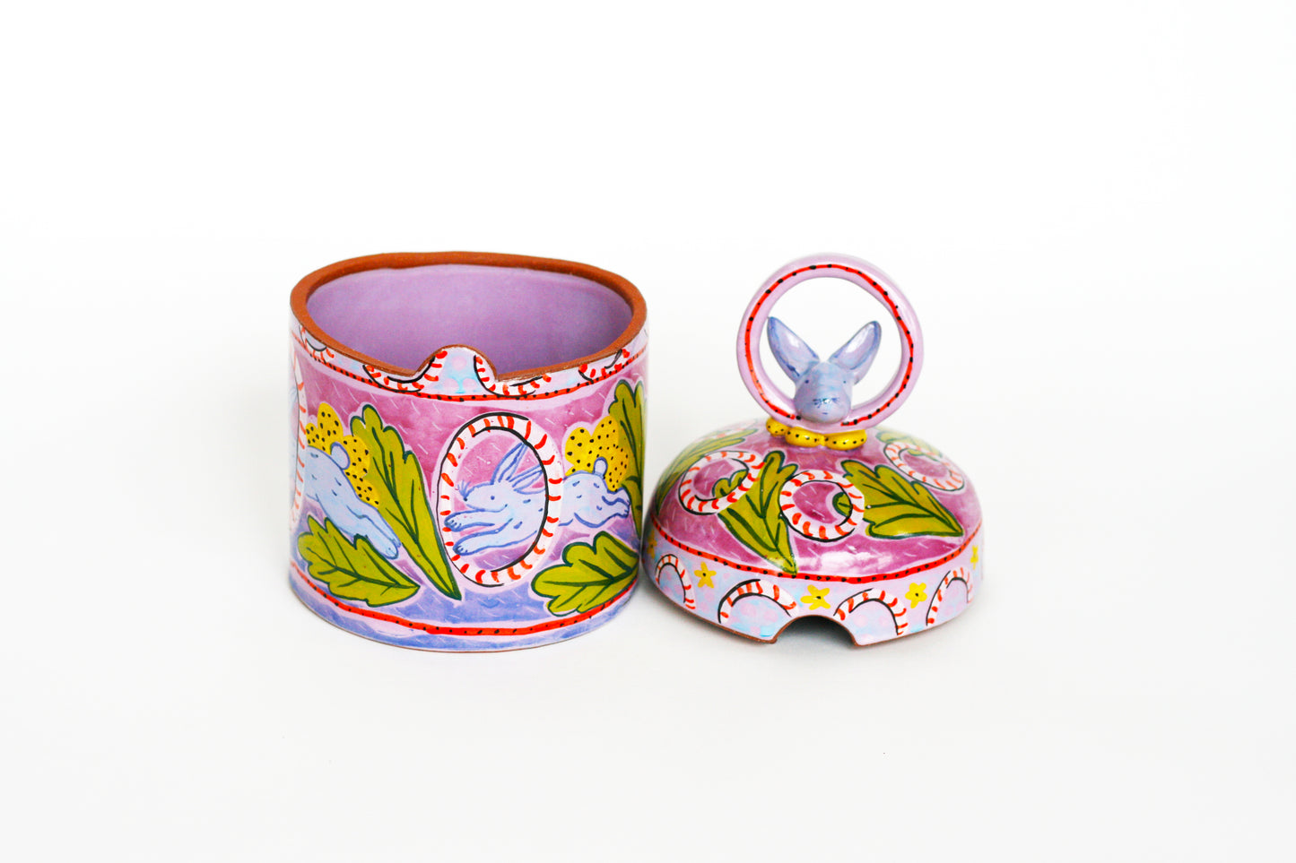 Rabbits Jump Through Hoops- Cookie Jar