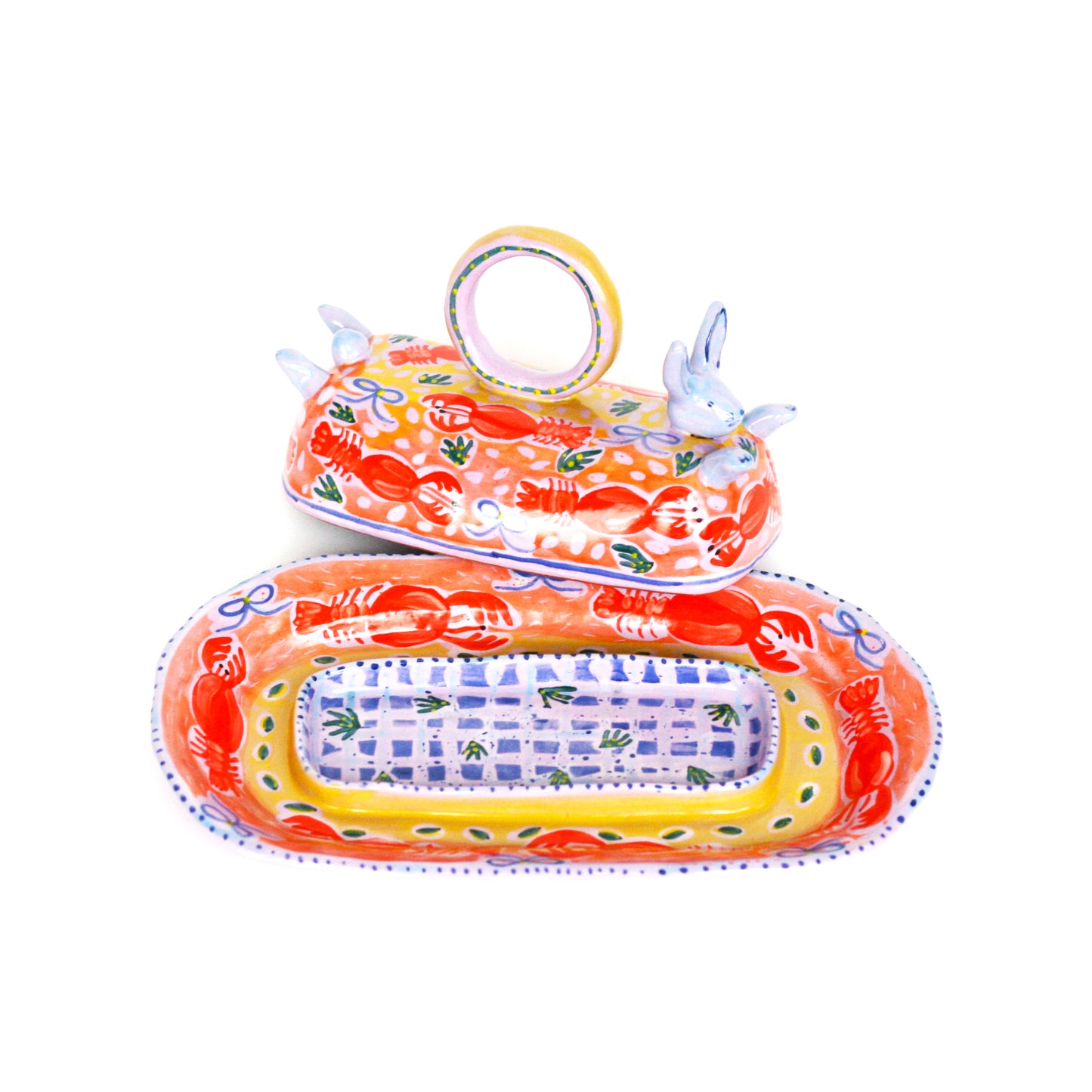 Rabbits but Mainely About Butter- Butter Dish
