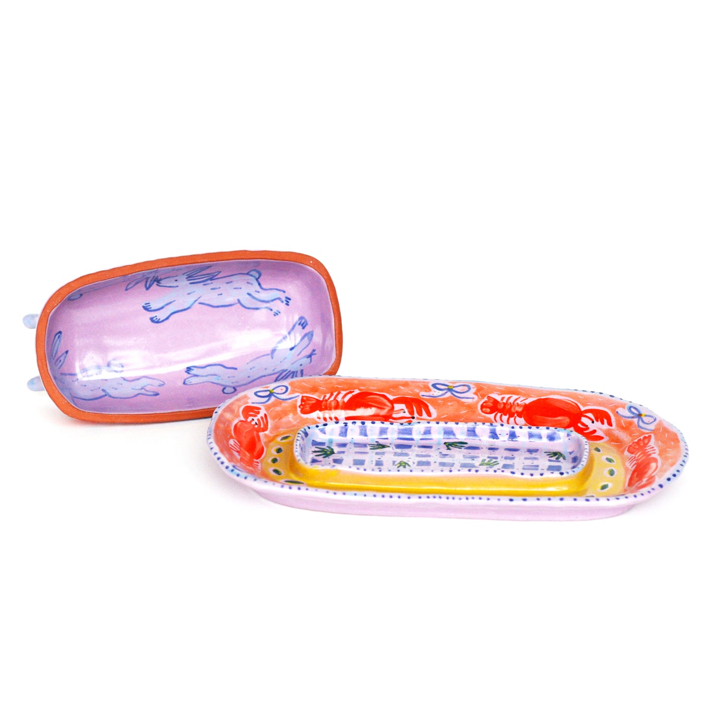 Rabbits but Mainely About Butter- Butter Dish