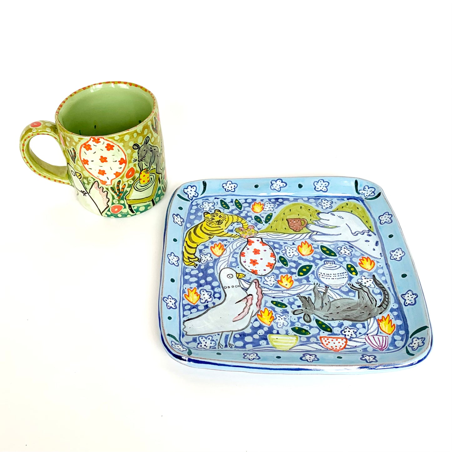 All My Friends Make Ceramics- Sandwich Plate