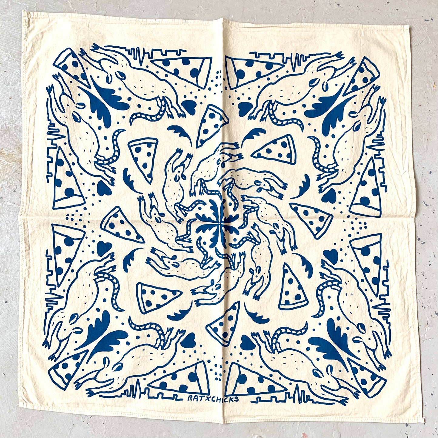Pizza Rat Bandana in Sand