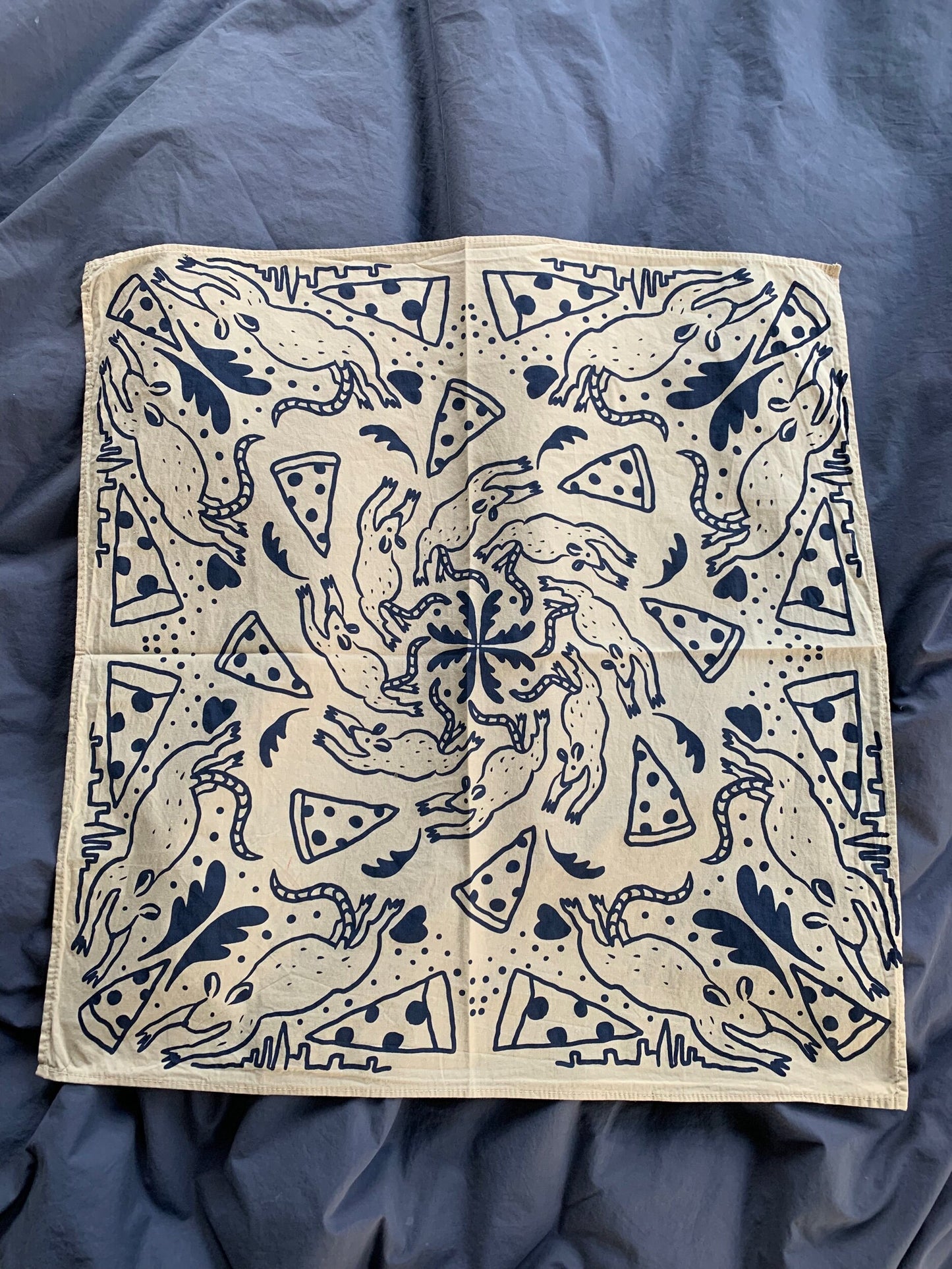 Pizza Rat Bandana in Sand