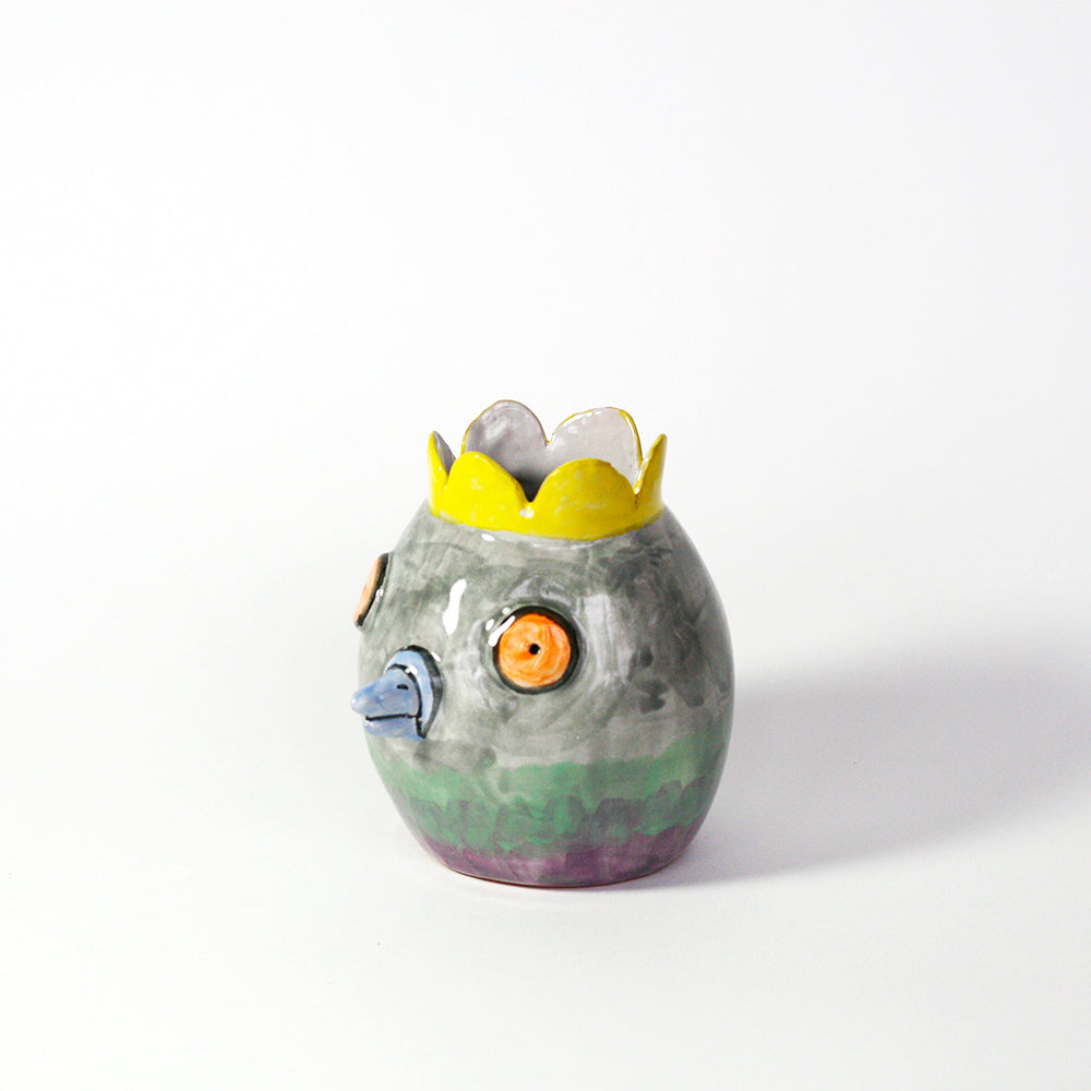 Grey Pigeon Vase- Small